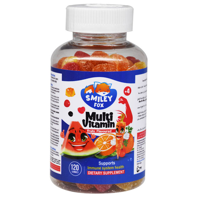 Smiley Fox Multi Vitamin Fruits Flavor 120 Gummy