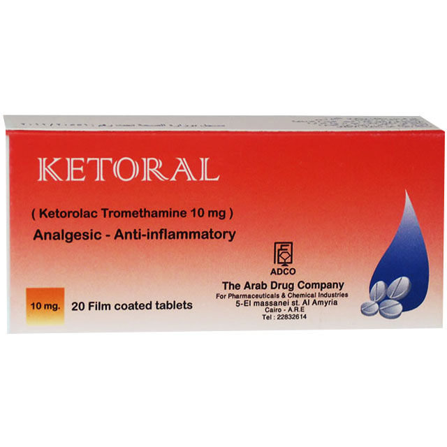Ketoral 10mg 20 Film Coated Tablets