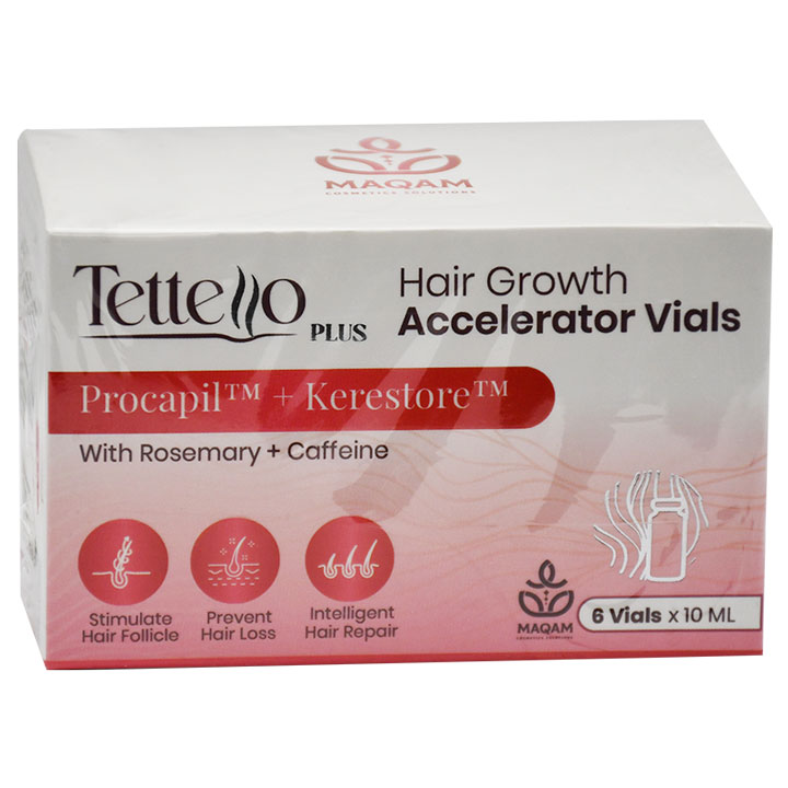 Tettello Hair Growth Accelerator Vials 6 x 10ml
