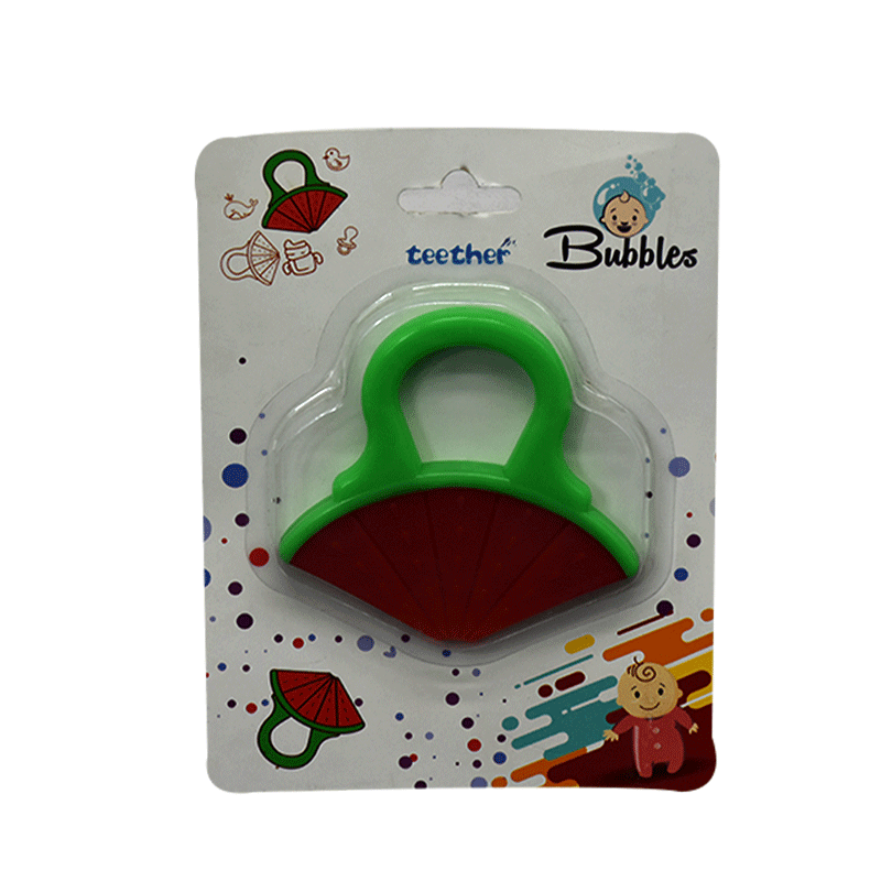 Bubbles Teether Silicone Orange