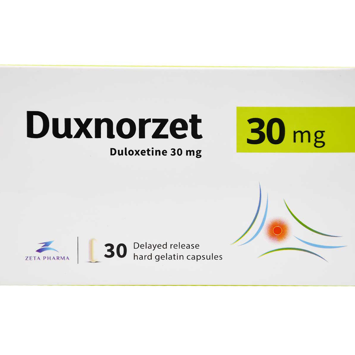 Duxnorzet 30mg Delayed Release 30 Capsules