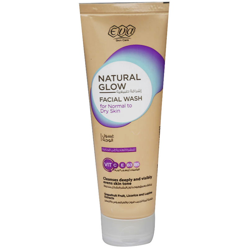 Eva Sun Care Natural Glow Facial Wash Normal To Dry Skin 100ml