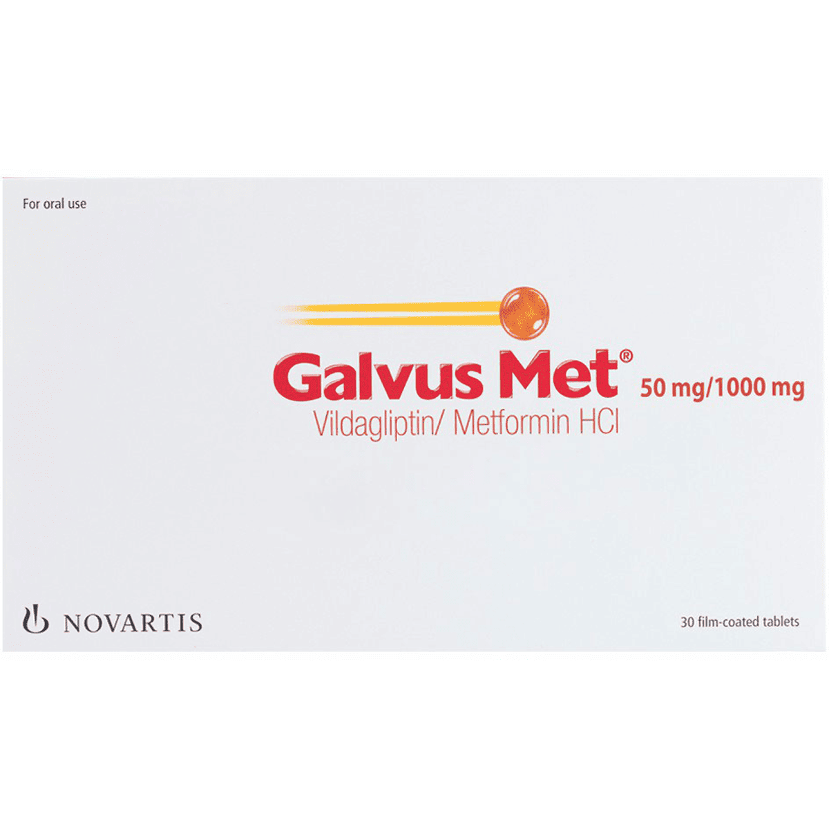 Galvus Met 50mg/1000mg 30 Tablets