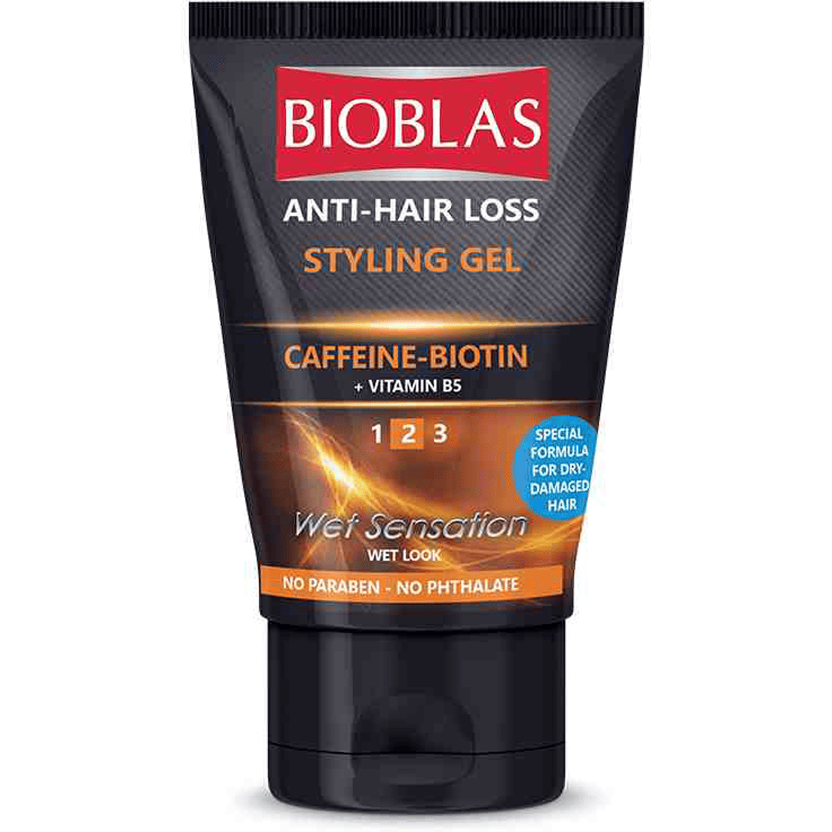 Bioblas Anti Hair Loss Styling Gel Wet Look 2x150ml (Offer Pack)