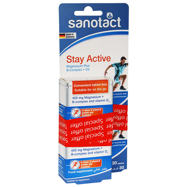 Sanotact Stay Active 2 X 30 Tablets (Offer Pack)