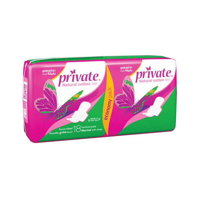 Private Extrathin Normal with Wings 18pcs