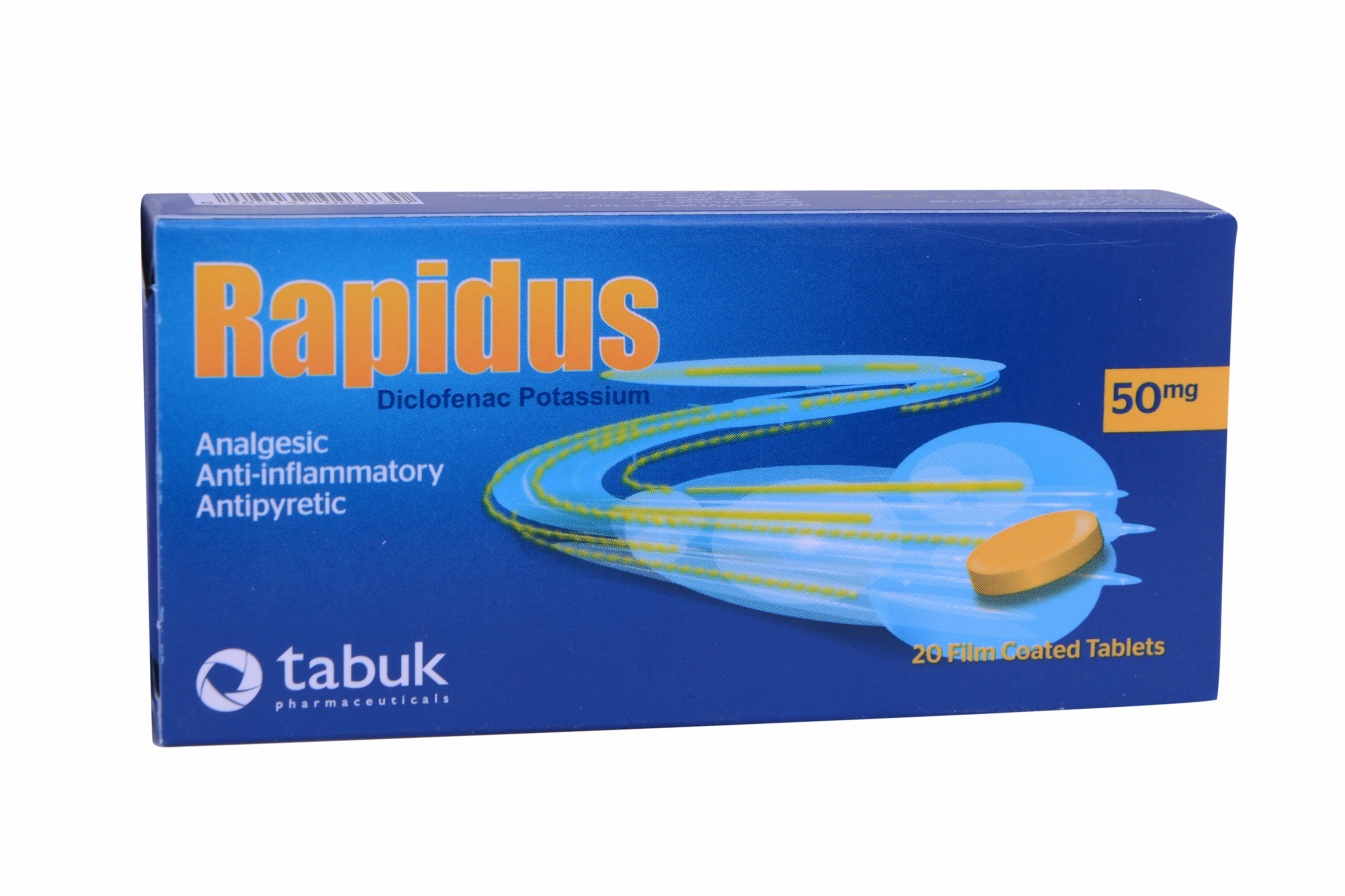 Rapidus 50mg 20 Tablets