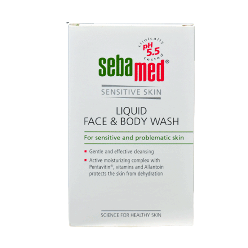 Seba Med Liquid Face & Body Wash Sensitive Skin 200ml