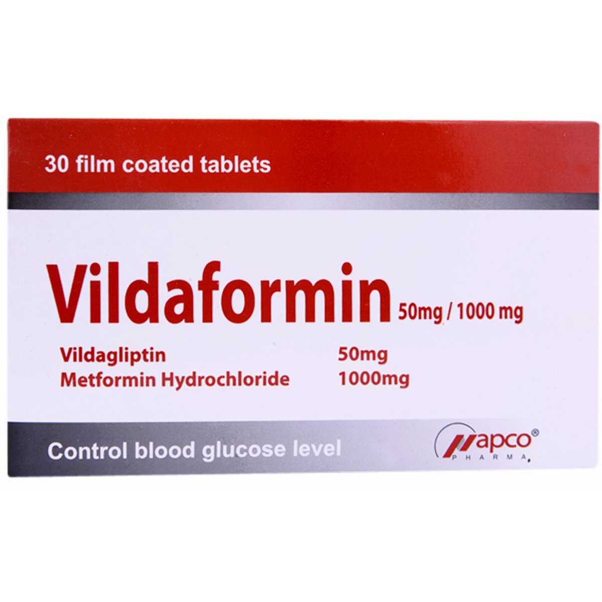 Vildaformin 50mg/1000mg 30 Film Coated Tablets