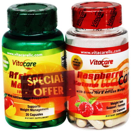 Vitacare Raspberry and African Mango 2X20 Capsules (Offer Pack)