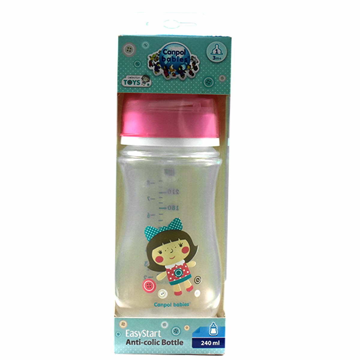 Canpol Anti Colic Bl.Bottle (3Months +) 240ml/35-221