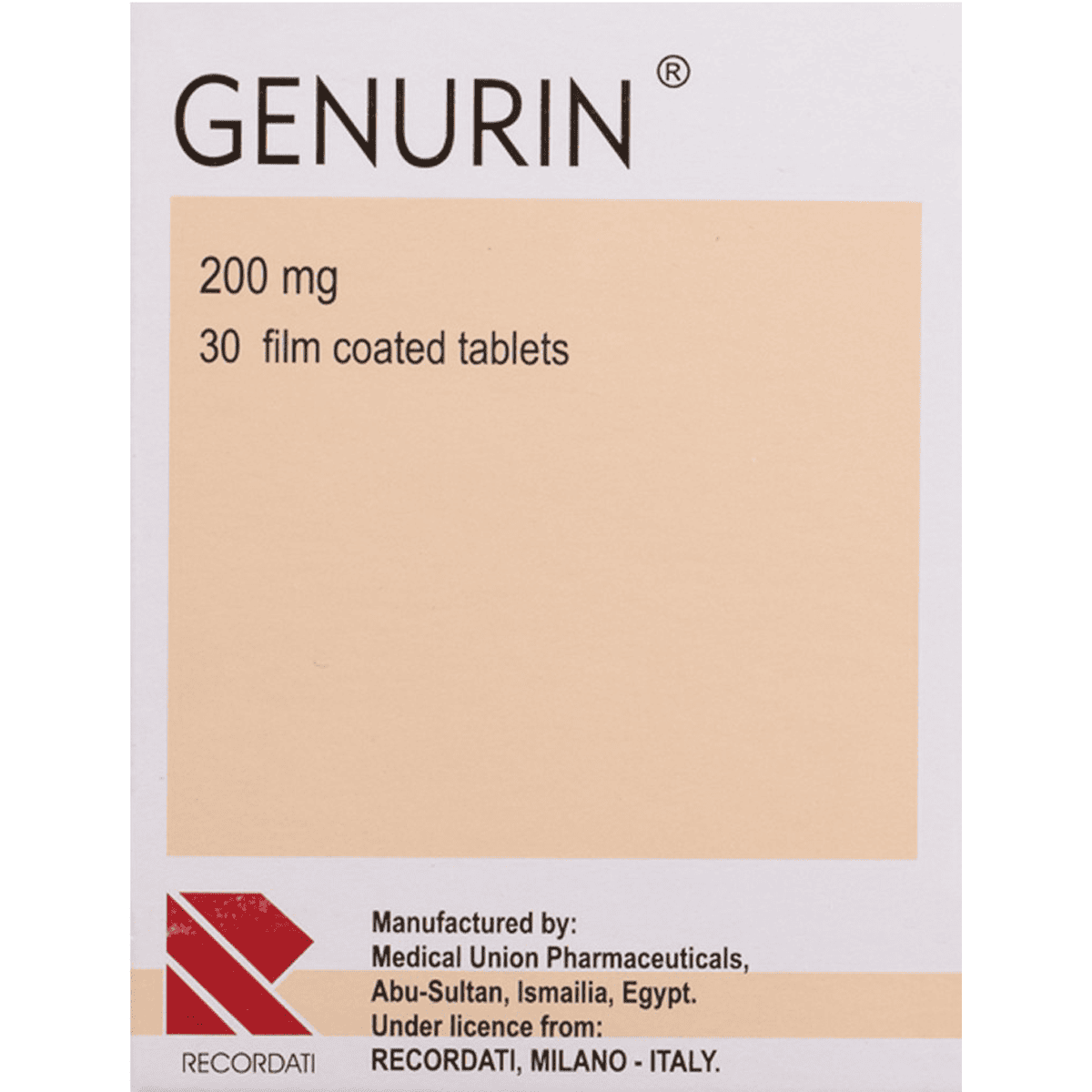 Genurin SF 200mg 30 Tablets
