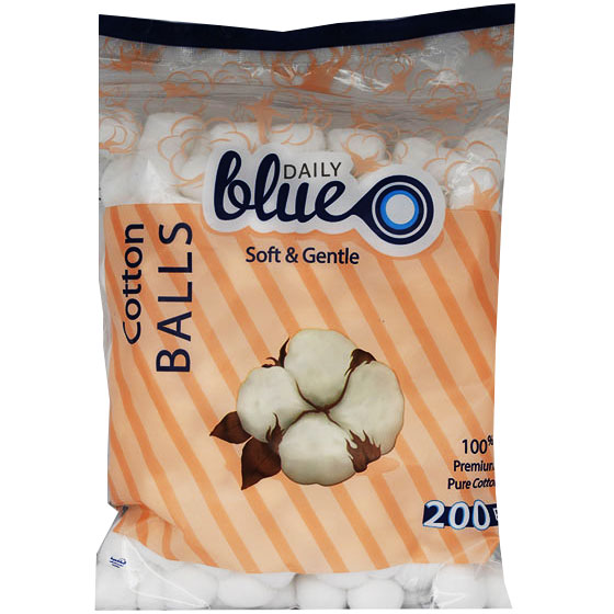 Daily Blue Balls Cotton 200 pieces