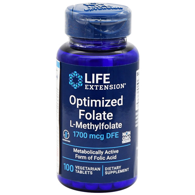 Optimized Folate 1700&micro; DFE 100 Vegetarian Tablets
