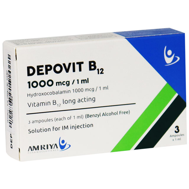 Depovit B12 1000&micro;/1ml 3 Ampoules