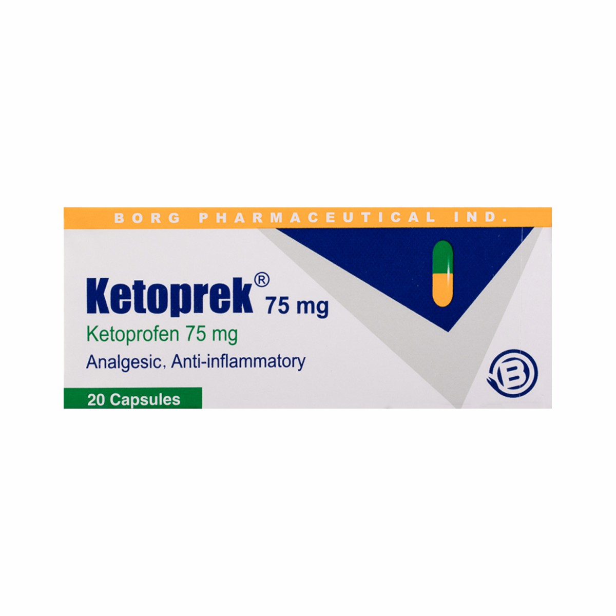Ketoprek 75mg 20 Capsules