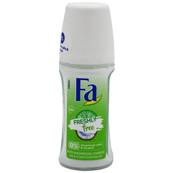 Fa Freshly Free Lime&Coconut 24 Hours For Women Deodorant Roll On 50ml