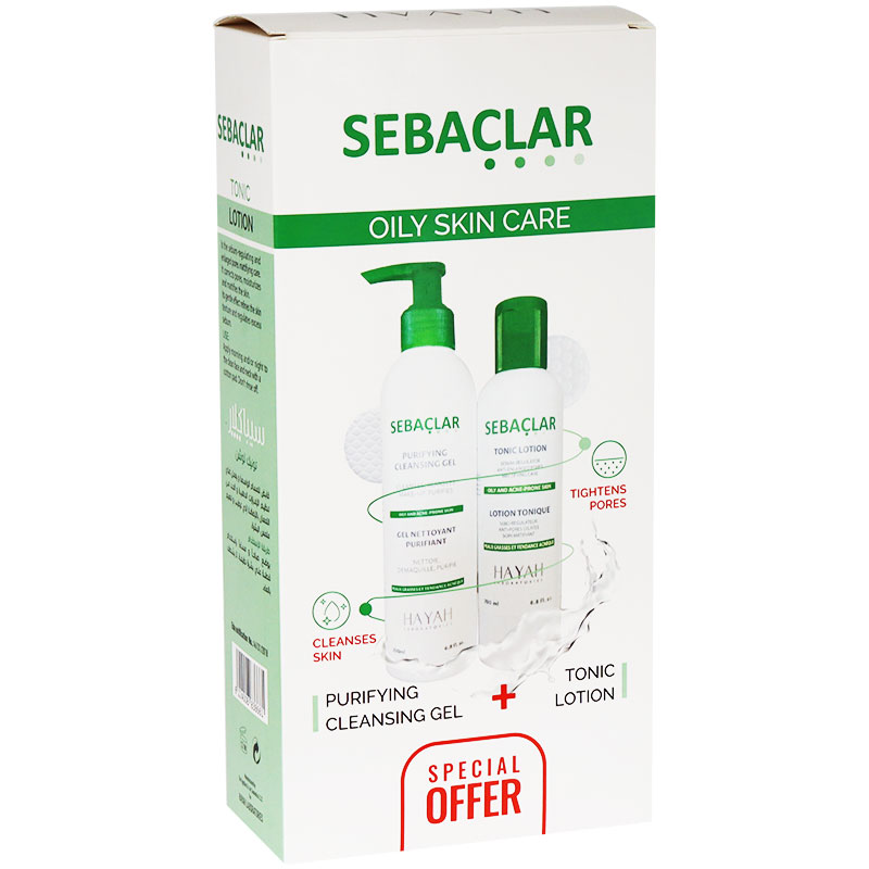 Sebaclar (Purifying Cleansing Gel 200ml + Tonic 200ml) (Offer Pack)