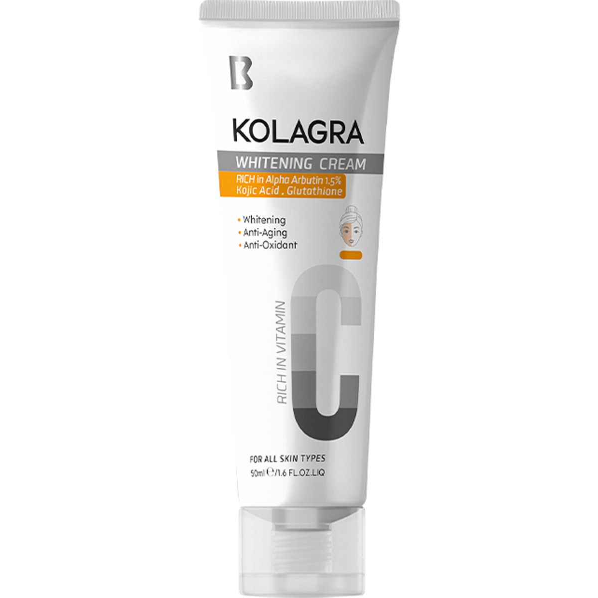 Kolagra C Whitening Rich In Vitamin Cream 50ml