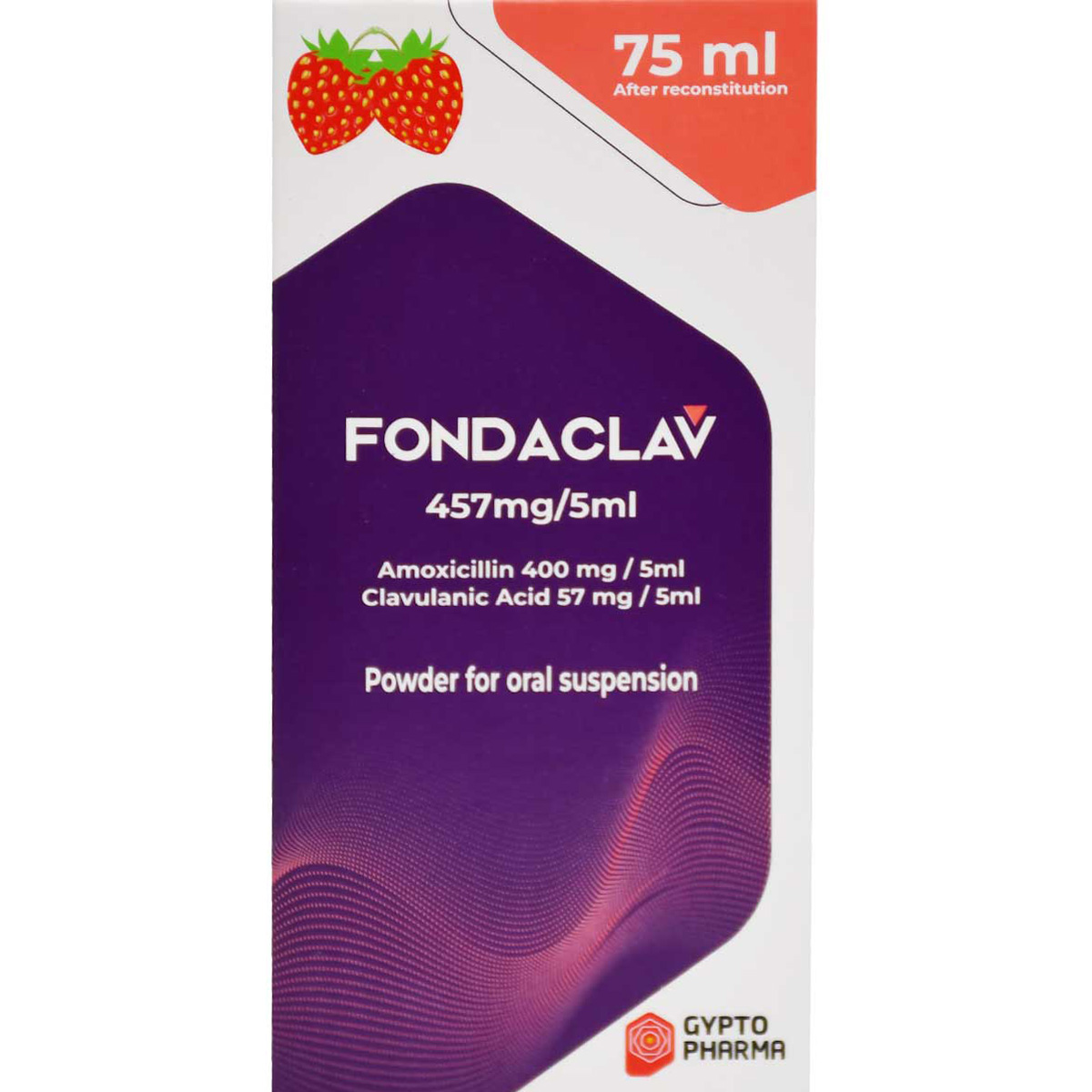 Fondaclav 457mg/5ml Suspension 75ml