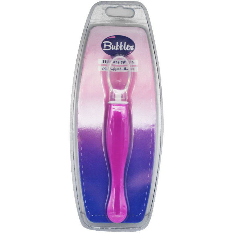 Bubbles Silicone Spoon Pink