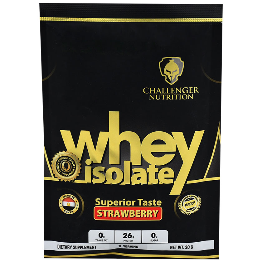 Challenger Nutrition Whey Isolate Strawberry 1 Sachet 30gm