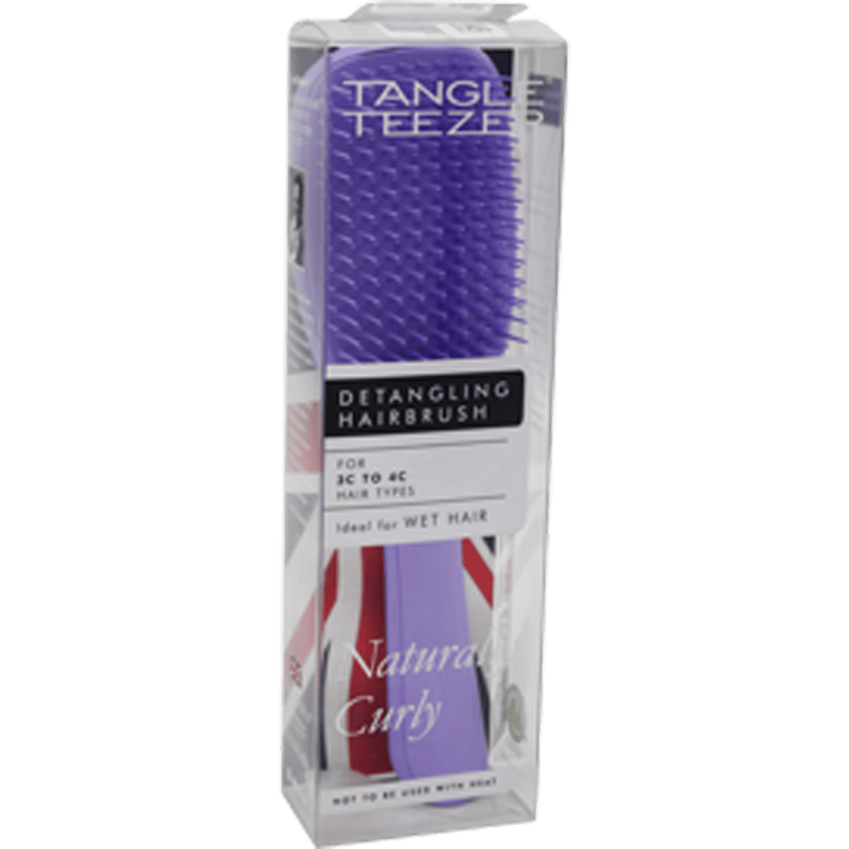 Tangle Teezer Hair Brush Teezer Wet Detangler Naturally Curly Lilac 010121