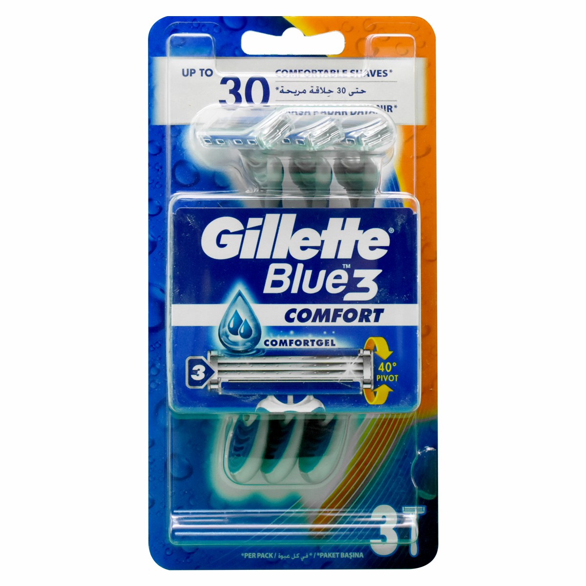 Gillette Blue 3 Comfort Disposable 3 Pieces