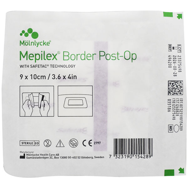 Molnlycke Mepilex Border Post-Op 9 x 10cm