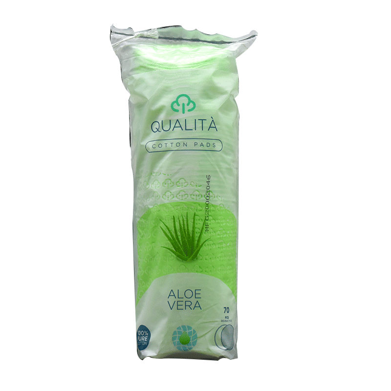 Qualita Cotton Pads Aloe Vera 70pcs