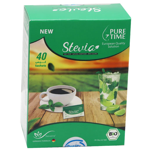 Stevia Pure Time Zero Calorie Sweetener 2gm/Sachet 40 Sachets