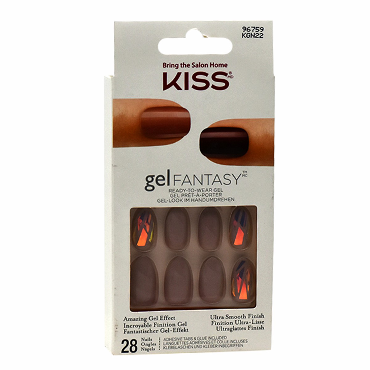Kiss Gel Fantasy Nails 28pcs/kgn22