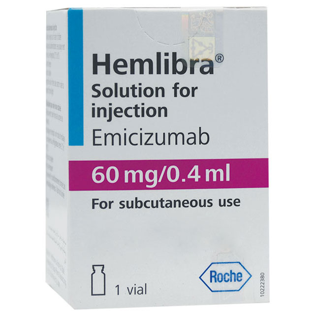 Hemlibra 60mg/0.4ml Subcutaneous 1 Vial (Refrigerated)