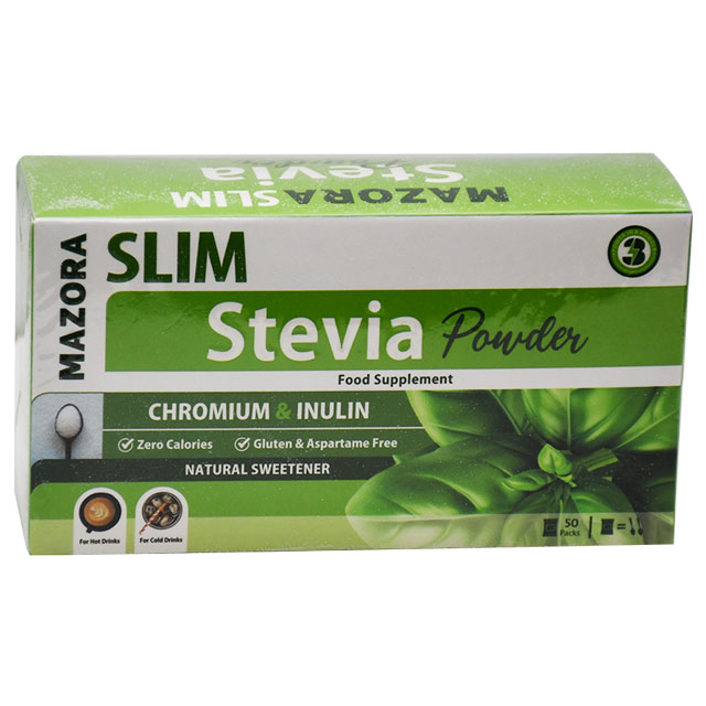 Mazora slim Stevia Zero Calorie Sweetener 50 Sachets