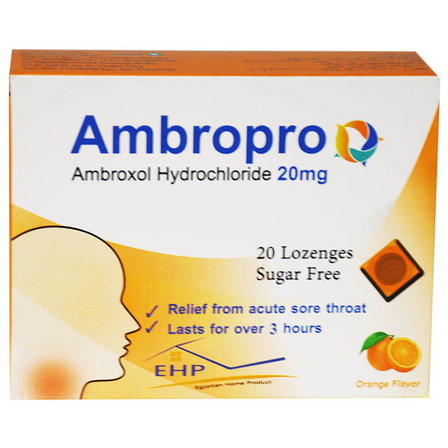 Ambropro Orange Flavor 20mg  20 Lozenges