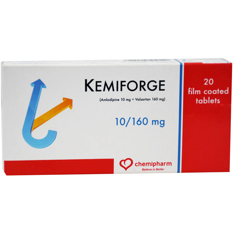 Kemiforge 10/160mg 20 Film Coated Tablet