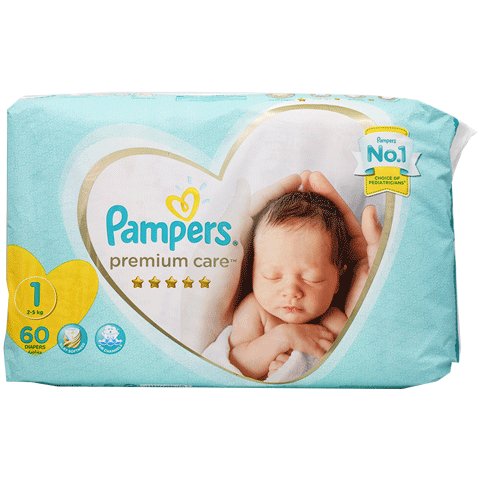 Pampers Premium Care Newbaby (2-5kg) 60pcs
