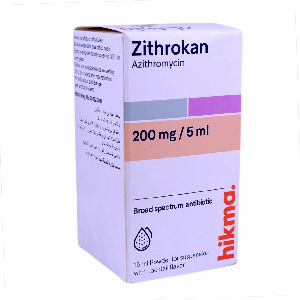 Zithrokan 200mg (15ml) Suspension
