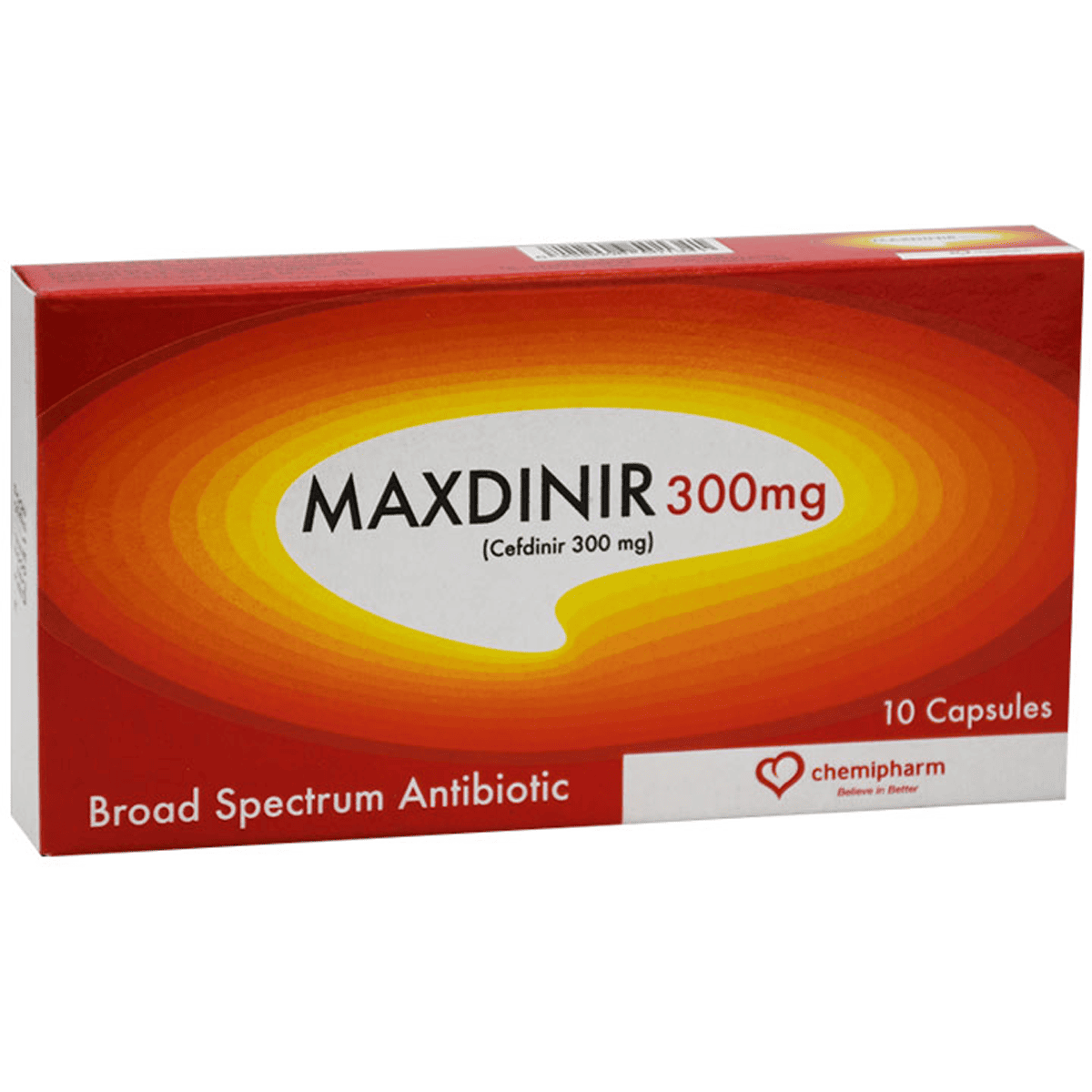 Maxdinir 300mg 10 Capsules