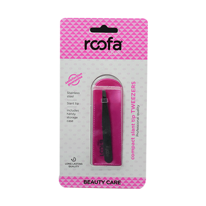 Roofa Compact Slant Tip Tweezer/014Bc