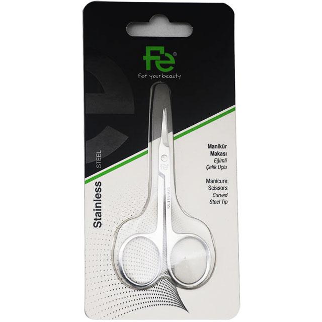 Fe Manicure Scisssors Curved Tip/Fepi042
