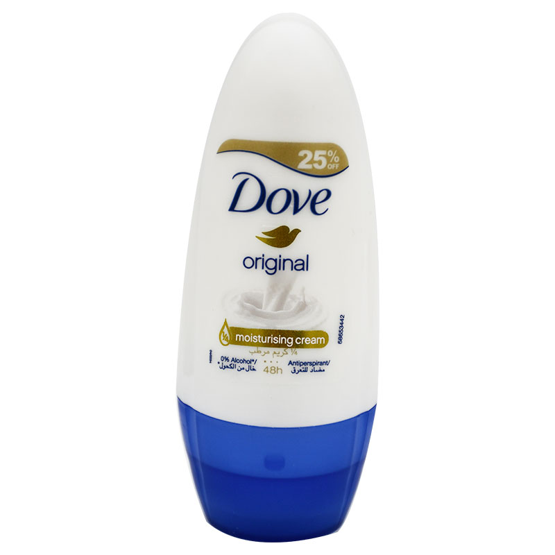 Dove Original Deodorant Roll On 48 Hours For Women 50ml 25% Discount (Offer Pack)