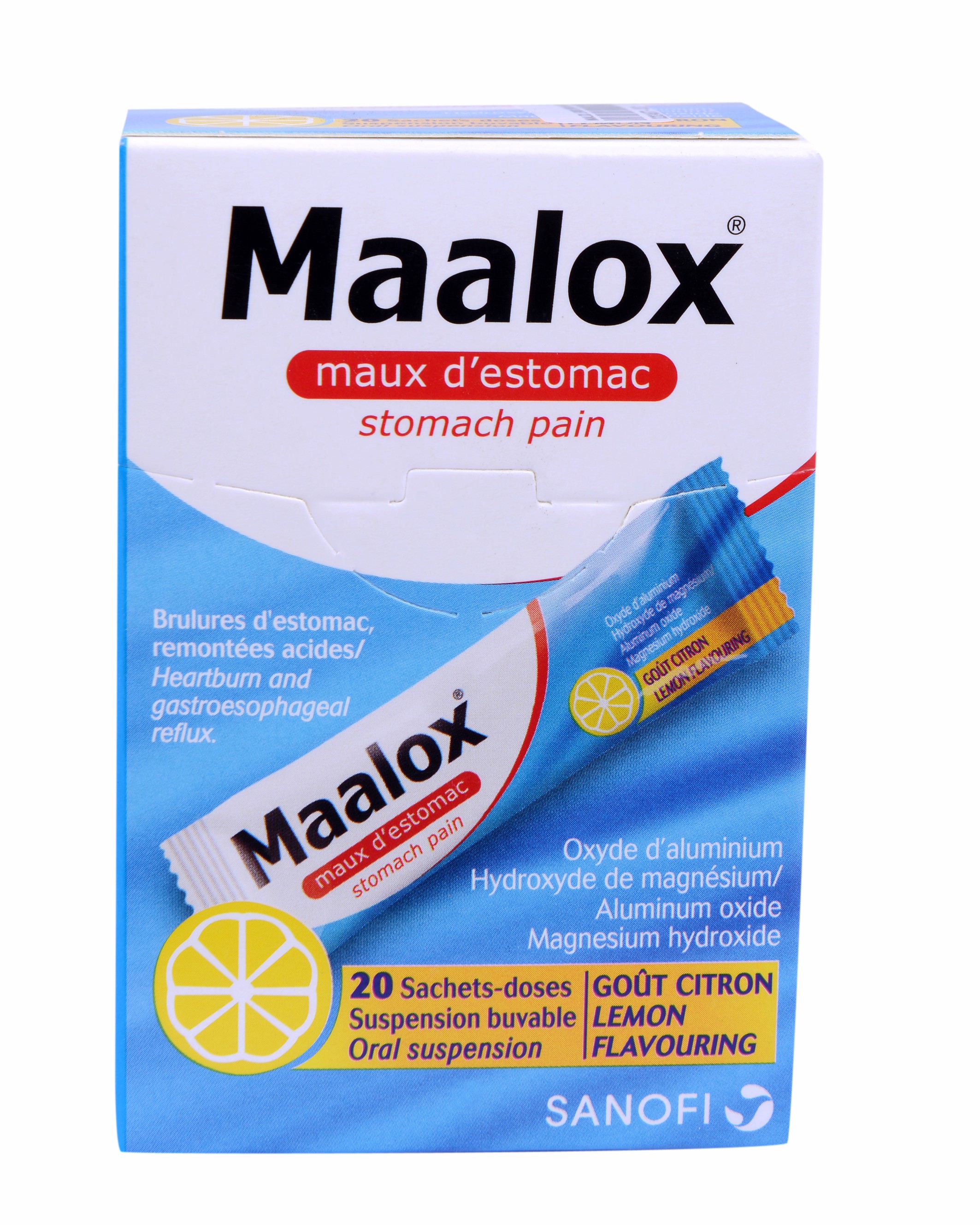 Maalox Lemon 20 Suspension Sachets