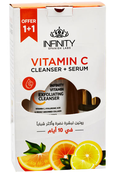 Infinity Vitamin C Cleanser 200ml + Serum 40ml (Offer Pack)