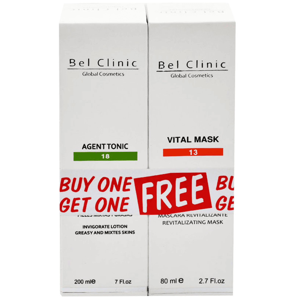 Belclinic (Agent Tonic 200ml + Vital Mask 80ml) (Offer Pack)