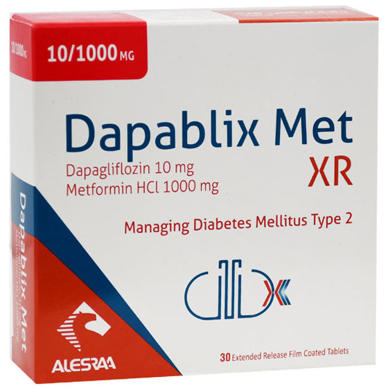 Dapablix Met XR (Extented Release ) 10/1000mg 30 Film Coated Tablet