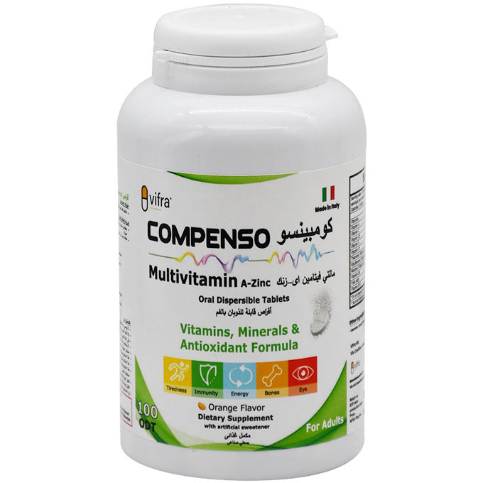 Compenso Multivitamin A-Zinc 100 Oral Dispersible Tablets