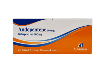 Andopentene 600mg 20 Extended Release Film Coated Tablet