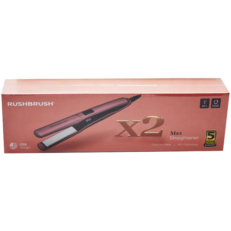 Rush Brush X2 Max Straightener Rose Gold/Rb-X2Max