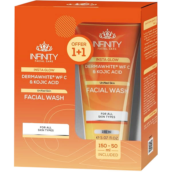 Infinity Insta Glow Facial Wash (150ml + 50ml) (Offer Pack)